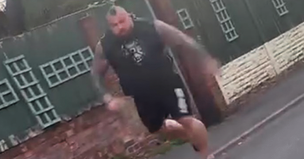 Strongman Eddie Hall chases down cars screaming ‘I’ll twist your f****** head off’