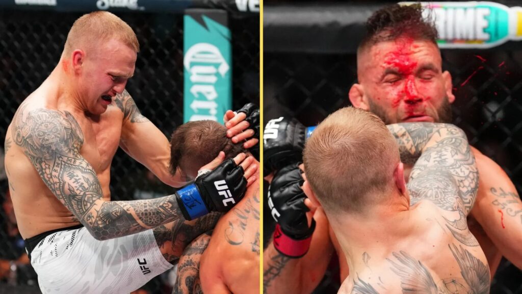 Former UFC champion praises Welsh fighter Mason Jones as he spoils opponent’s homecoming in bloody win