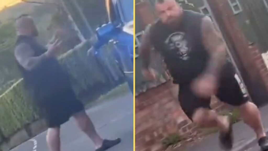 Eddie Hall releases statement to explain shock video of furious confrontation with motorists